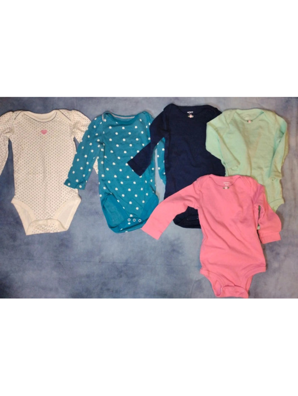 6-9 + 9 month long sleeve body suits